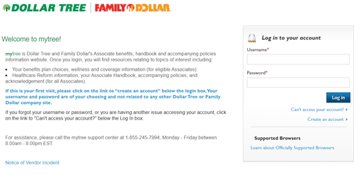 mytree employee login